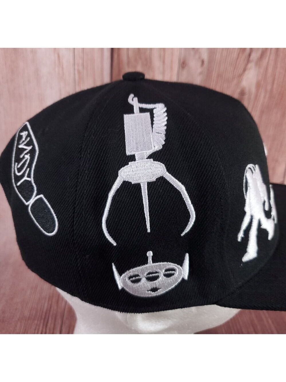 Rare Disney Pixar Toy Story Snapback Hat Unisex One Size Adjustable Black - Picture 12 of 16